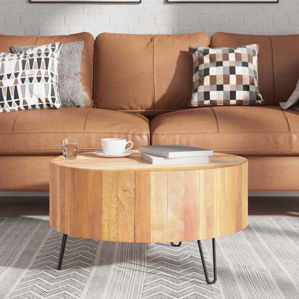 Tables-vidaXL Table basse Bois de récupération massif