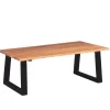 Tables-vidaXL Table basse Bois d'acacia massif 110x60x40 cm