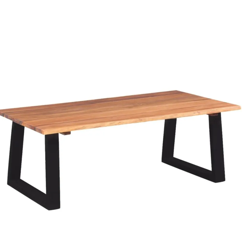 Tables-vidaXL Table basse Bois d'acacia massif 110x60x40 cm