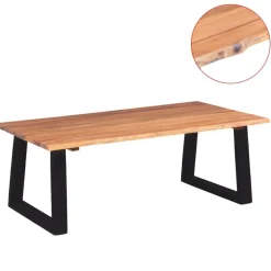 Tables-vidaXL Table basse Bois d'acacia massif 110x60x40 cm