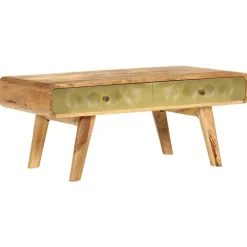 vidaXL Table basse Bois de manguier massif 90x50x40 cm