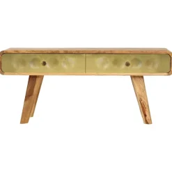 vidaXL Table basse Bois de manguier massif 90x50x40 cm