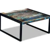 vidaXL Table basse Bois de récupération massif 80x80x40 cm
