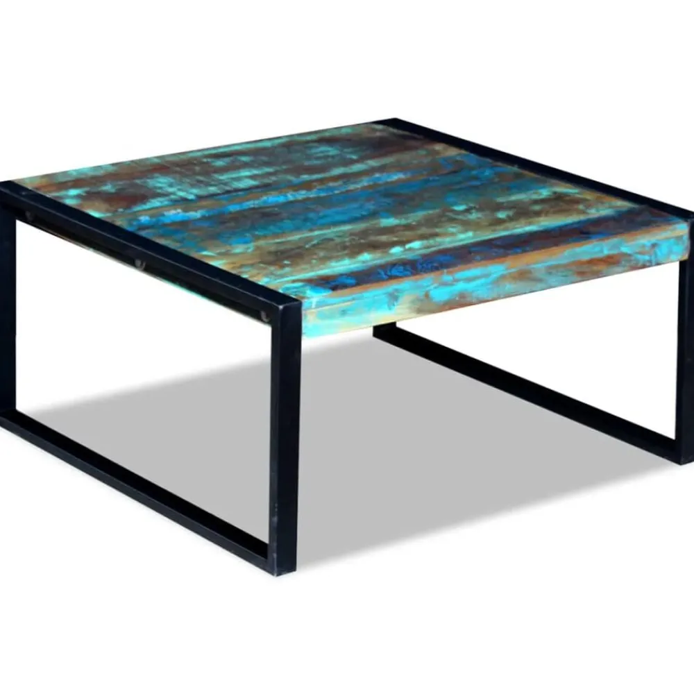 vidaXL Table basse Bois de récupération massif 80x80x40 cm