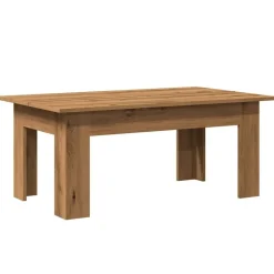 vidaXL Table basse chêne artisanal 100x60x42 cm bois d'ingénierie