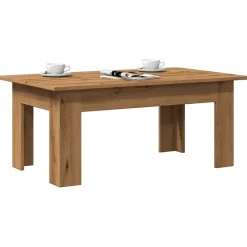 vidaXL Table basse chêne artisanal 100x60x42 cm bois d'ingénierie