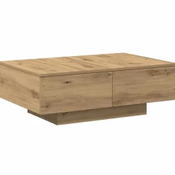 vidaXL Table basse chêne artisanal 90x60x31 cm bois d'ingénierie