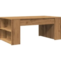 vidaXL Table basse chêne artisanal 102x55x42 cm bois d'ingénierie
