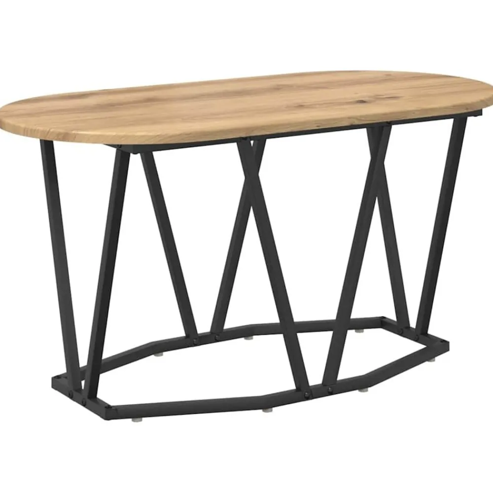 Tables-vidaXL Table basse Chêne artisanal 80 x 40 x 40.5 cm chêne artisanal