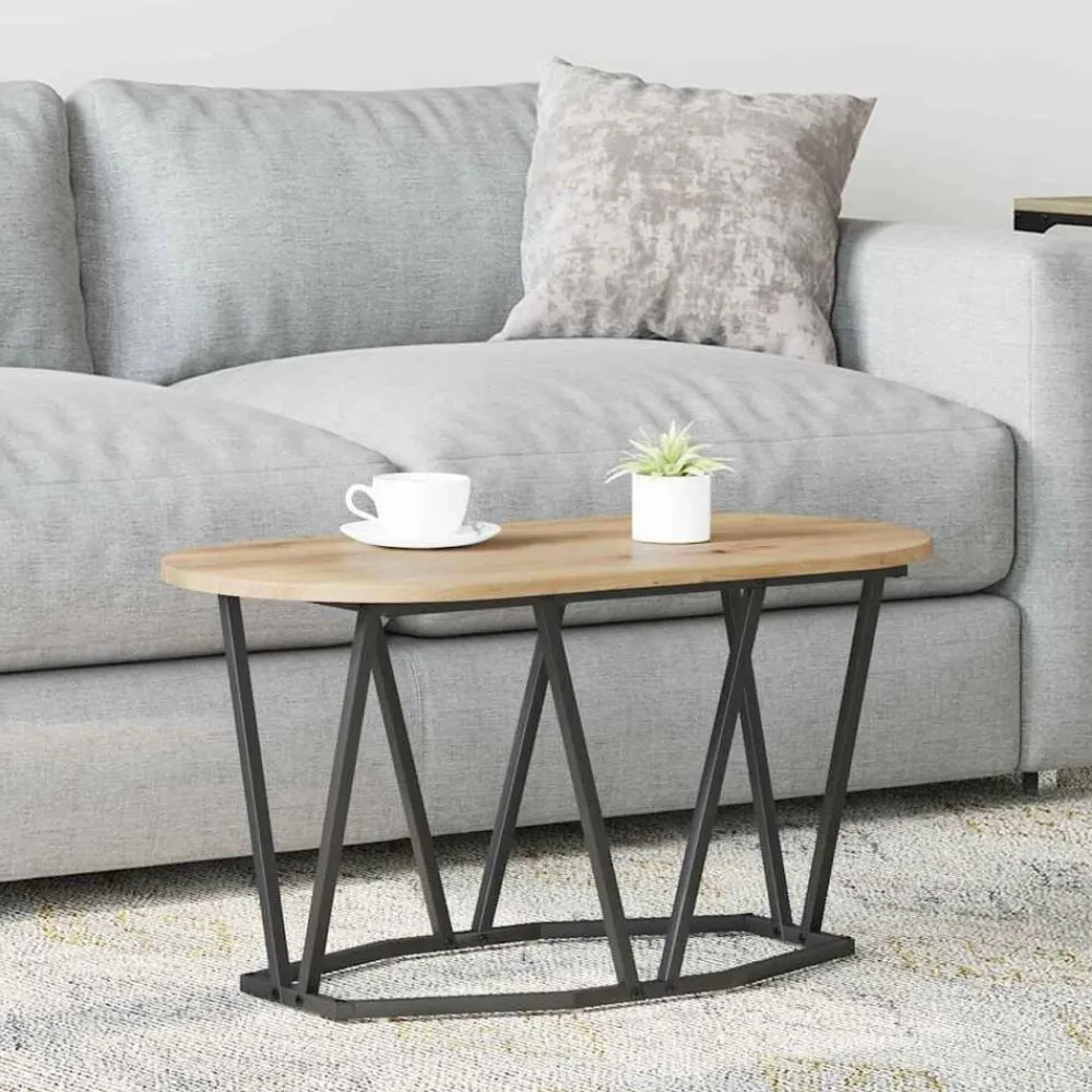 Tables-vidaXL Table basse Chêne artisanal 80 x 40 x 40.5 cm chêne artisanal