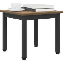 Tables-vidaXL Table basse Chêne artisan 40 x 40 x 36 cm Bois d'ingénierie chêne artisanal