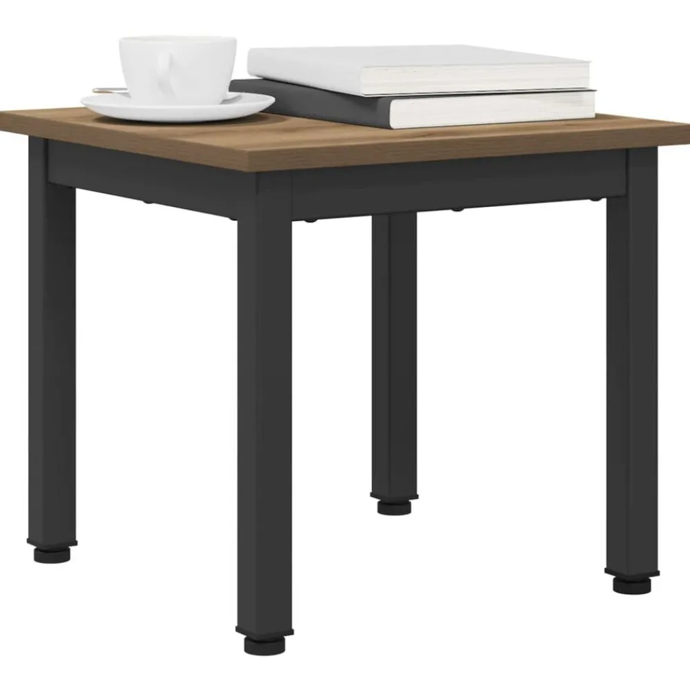 Tables-vidaXL Table basse Chêne artisan 40 x 40 x 36 cm Bois d'ingénierie chêne artisanal
