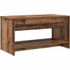 vidaXL Table basse Chêne artisanal 80 x 50,5 x 41,5 cm