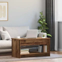 vidaXL Table basse Chêne artisanal 80 x 50,5 x 41,5 cm