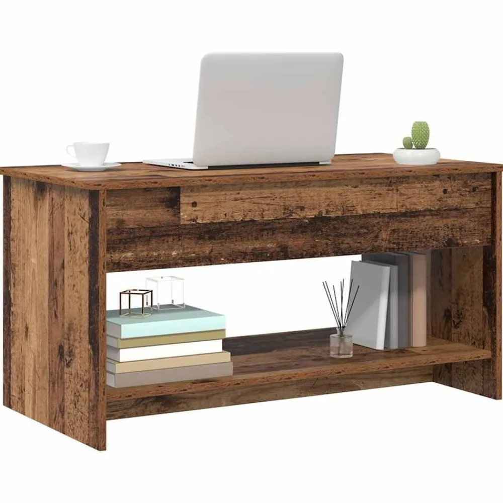 vidaXL Table basse Chêne artisanal 80 x 50,5 x 41,5 cm