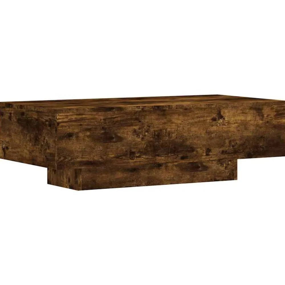 vidaXL Table basse chêne fumé 100x49,5x31 cm bois d'ingénierie