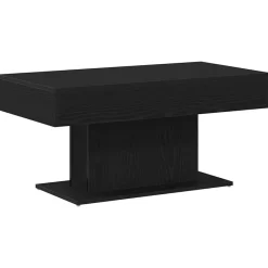Tables-vidaXL Table basse Chêne noir 96 x 50 x 45 cm Bois d'ingénierie Ch&ecirc;ne noir