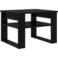 vidaXL Table basse Chêne noir 64 x 54 x 44 cm Bois d'ingénierie