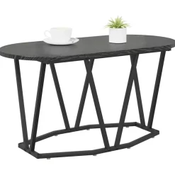 vidaXL Table basse Chêne noir 80 x 40 x 40.5 cm