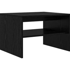 Tables-vidaXL Table basse Chêne noir 60 x 50 x 40 cm Bois d'ingénierie Ch&ecirc;ne noir