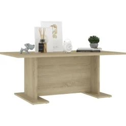 Tables-vidaXL Table basse chêne sonoma 103,5x60x40 cm bois d'ingénierie Chêne sonoma