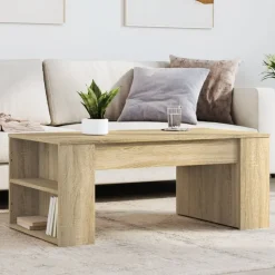 vidaXL Table basse chêne sonoma 102x55x42 cm bois d'ingénierie