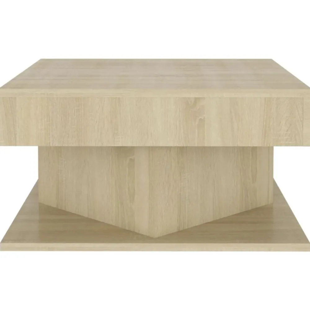 Tables-vidaXL Table basse Chêne sonoma 57x57x30 cm Bois d’ingénierie Chêne sonoma