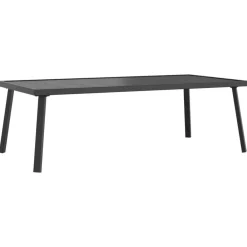 vidaXL Table basse de jardin anthracite 110x55x35 cm acier