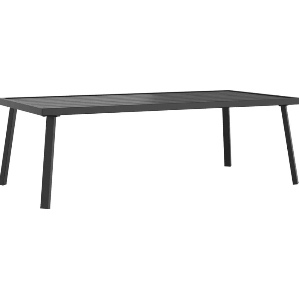 vidaXL Table basse de jardin anthracite 110x55x35 cm acier