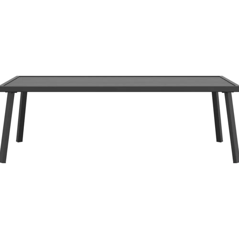 vidaXL Table basse de jardin anthracite 110x55x35 cm acier
