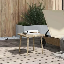 vidaXL Table basse de jardin rectangulaire 40x40x37 cm rotin