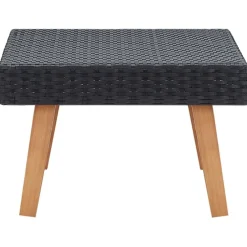 vidaXL Table basse de jardin Résine tressée