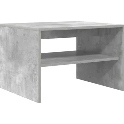 Tables-vidaXL Table basse 60 x 50 x 40 cm Bois d'ingénierie Gris béton
