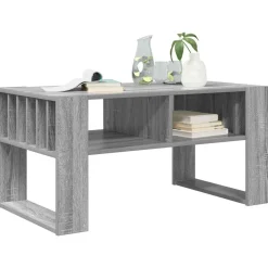 Tables-vidaXL Table basse Gris Sonoma 92 x 49,5 x 45 cm Bois d'ingénierie Sonoma gris