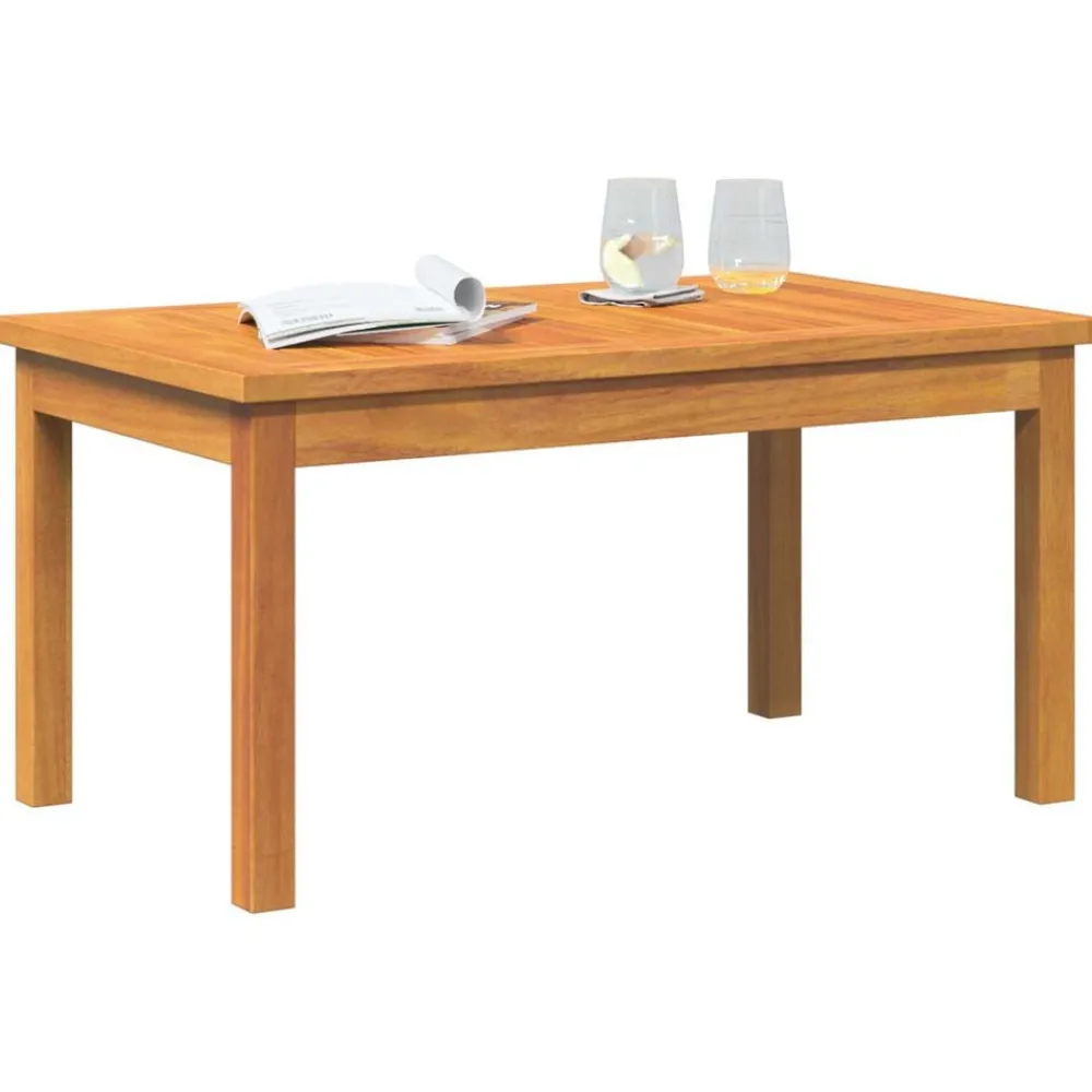 Mobilier De Jardin-vidaXL Table basse Huile Naturelle Bois d'Acacia Massif