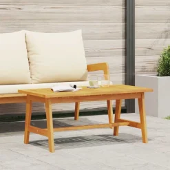 vidaXL Table basse Huile Naturelle Bois d'Acacia Massif