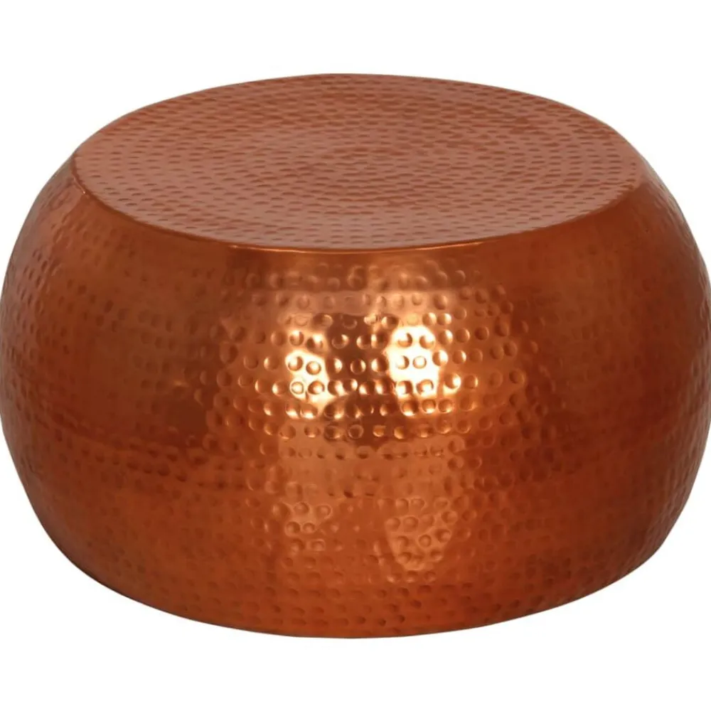 vidaXL Table basse Ø55x28 cm aluminium
