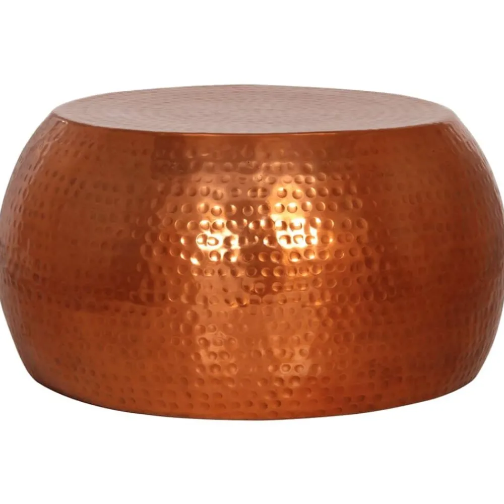 vidaXL Table basse Ø55x28 cm aluminium