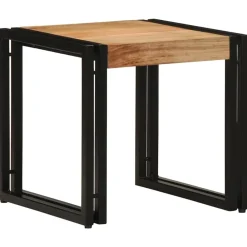 Tables-vidaXL Table basse Marron 40 x 40 x 38 cm Bois d'Acacia Massif