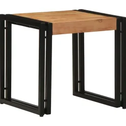 Tables-vidaXL Table basse Marron 40 x 40 x 38 cm Bois d'Acacia Massif