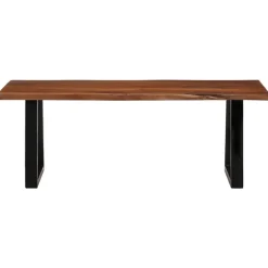 vidaXL Table basse 110x55x40 cm bois massif d'acacia