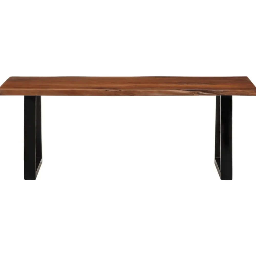 vidaXL Table basse 110x55x40 cm bois massif d'acacia