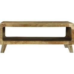 Tables-vidaXL Table basse Marron 90 x 50 x 35 cm Bois de mangue massif