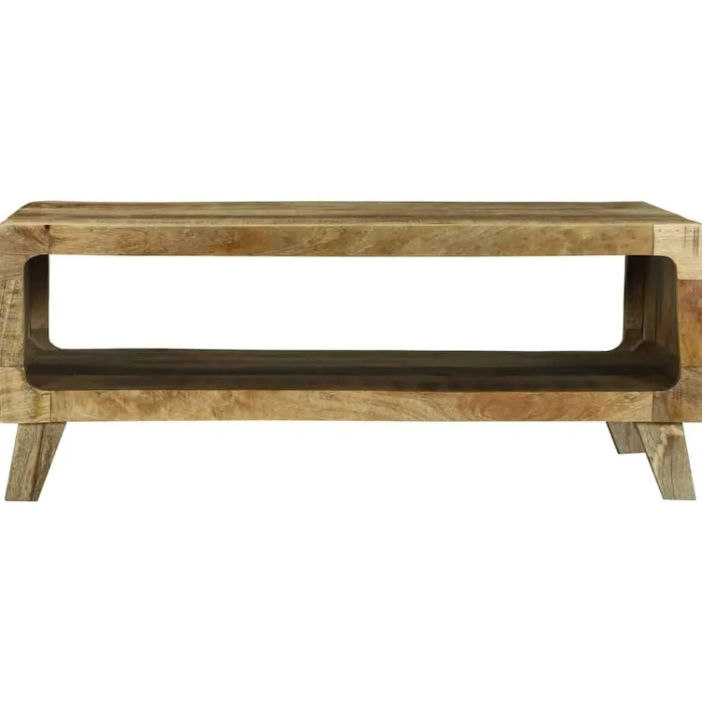 Tables-vidaXL Table basse Marron 90 x 50 x 35 cm Bois de mangue massif