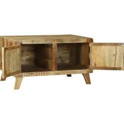 Tables-vidaXL Table basse Marron 80 x 54 x 45 cm Bois de mangue massif