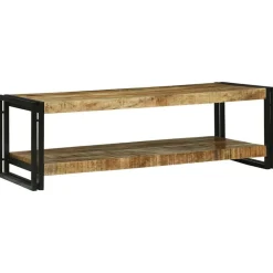 Tables-vidaXL Table basse Marron 120 x 50 x 38 cm Bois de mangue massif