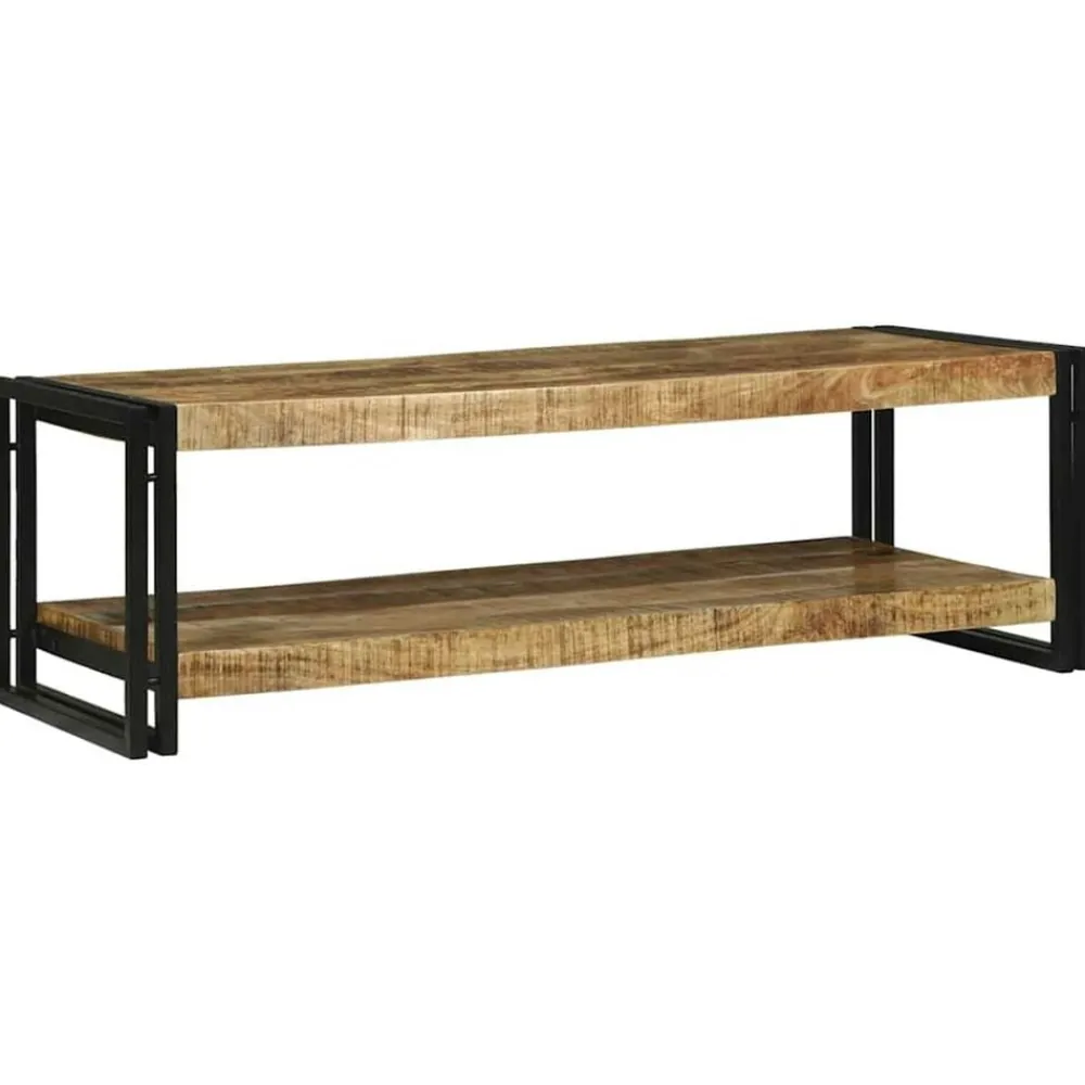 Tables-vidaXL Table basse Marron 120 x 50 x 38 cm Bois de mangue massif