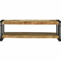 Tables-vidaXL Table basse Marron 120 x 50 x 38 cm Bois de mangue massif