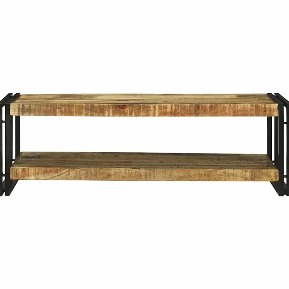 Tables-vidaXL Table basse Marron 120 x 50 x 38 cm Bois de mangue massif