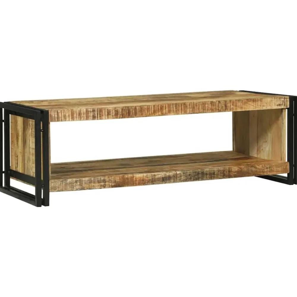 Tables-vidaXL Table basse Marron 120 x 50 x 38 cm Bois de mangue massif